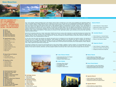 www.goa-beaches.com snapshot