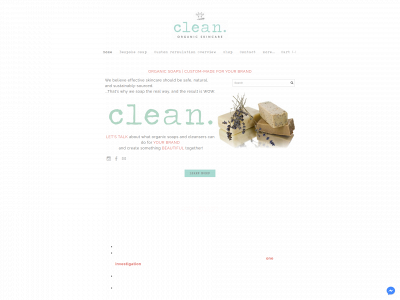 www.cleanorganicsoap.com snapshot