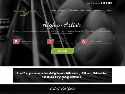 afghanartists.net snapshot