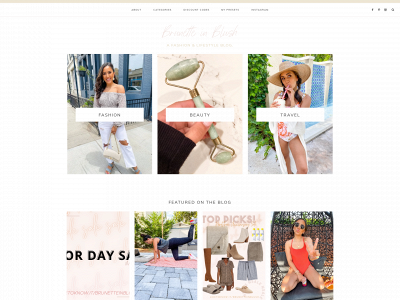 thebrunetteinblush.com snapshot