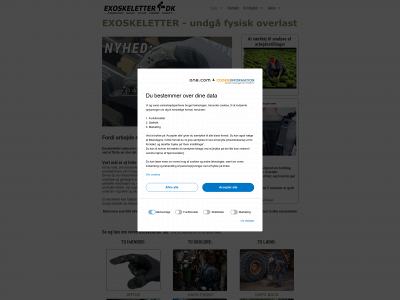 exoskeletter.dk snapshot