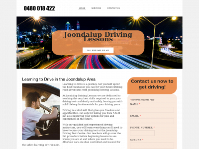 www.drivinglessonsjoondalup.com snapshot