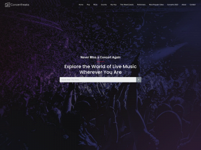 concertfreaks.com snapshot