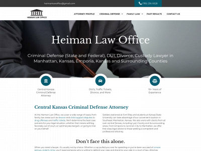 heimanlawoffice.com snapshot