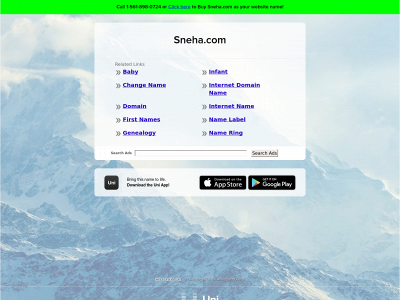 sneha.com snapshot