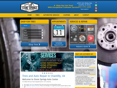 stonespringsautocenter.com snapshot