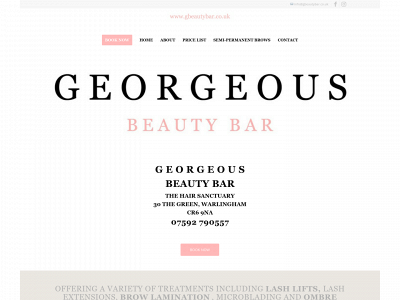gbeautybar.co.uk snapshot
