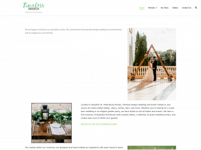 timelessdesignrentals.com snapshot