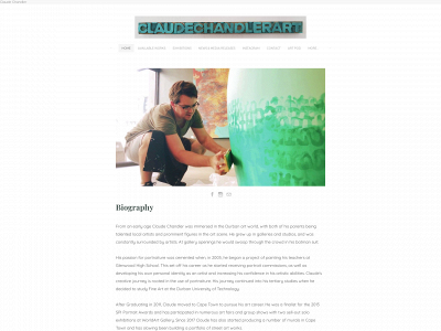 www.claudechandlerartist.com snapshot