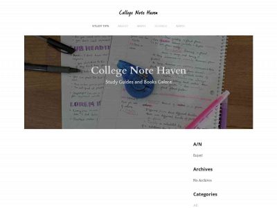 collegenotehaven.weebly.com snapshot