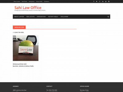 sahilaw.com snapshot