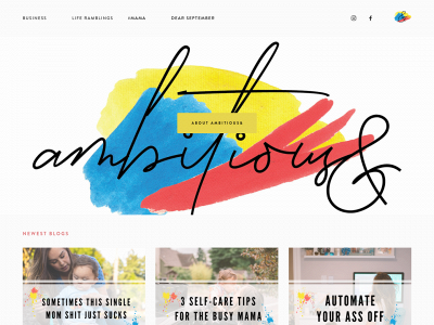 ambitiousand.com snapshot