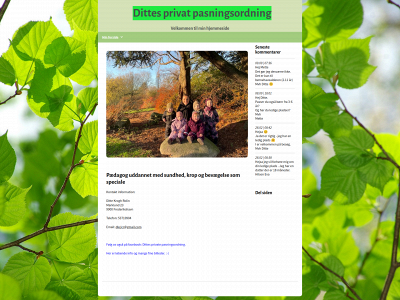 dittesprivatepasningsordning.dk snapshot