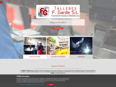 www.talleresfgarde.es snapshot