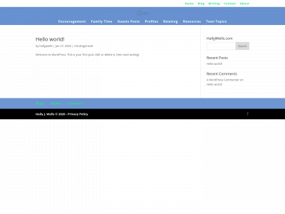 hallyjwells.com snapshot