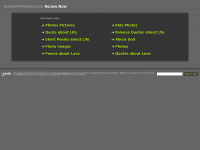 sparkofkindness.com snapshot