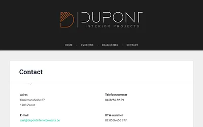 dupontinteriorprojects.be snapshot