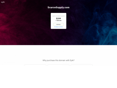 scarcesupply.com snapshot