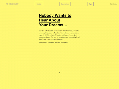 thedreamreview.com snapshot