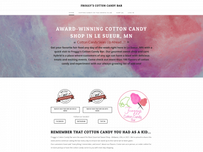 www.froggyscottoncandybar.com snapshot