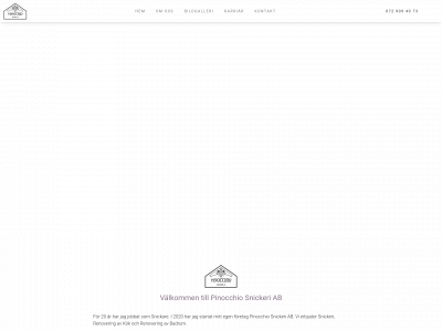 pinocchiosnickeri.se snapshot