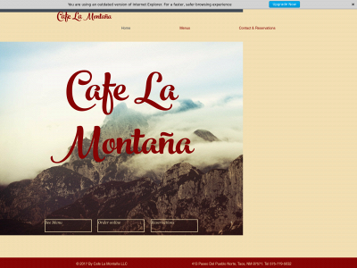 cafelamontana.com snapshot