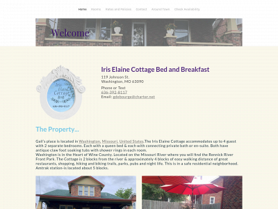 www.iriselainecottagebedandbreakfast.com snapshot