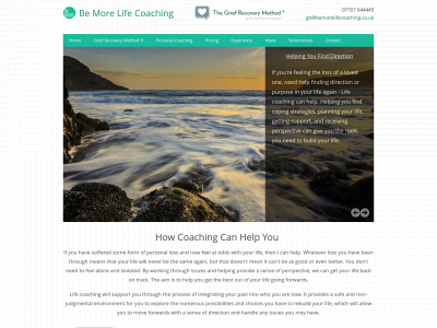 bemorelifecoaching.co.uk snapshot