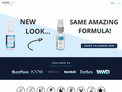 clearstemskincare.com snapshot