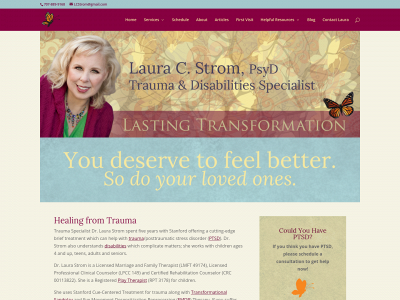 lauracstrom.com snapshot