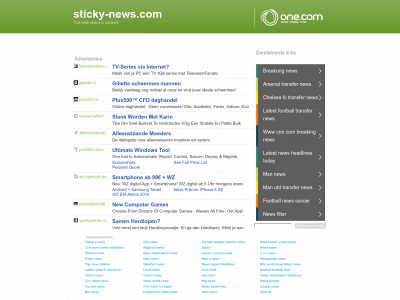 sticky-news.com snapshot