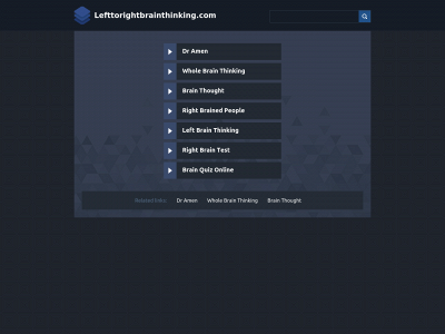 lefttorightbrainthinking.com snapshot