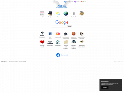 aleliuja.lt snapshot