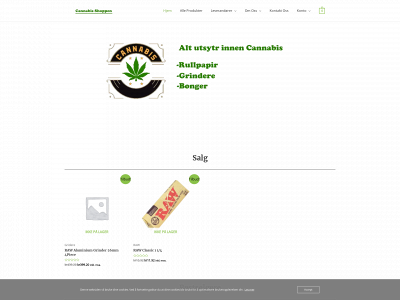 cannabisshoppen.no snapshot