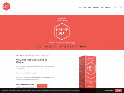 valuecbd.de snapshot