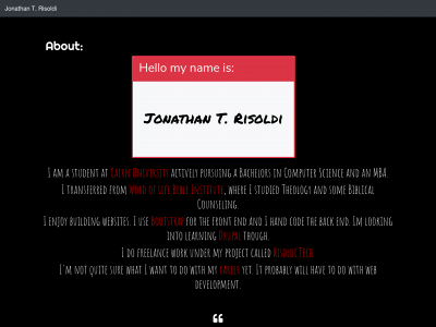 risoldi.me snapshot