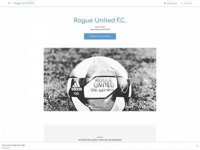 rogueunitedfc.com snapshot
