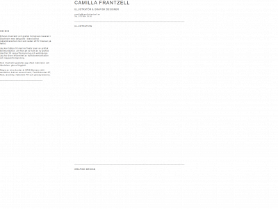 camillafrantzell.se snapshot