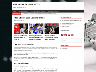 onlinebassguitar.com snapshot
