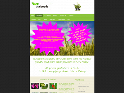 thaiseeds.com snapshot