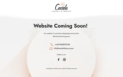 cacielaluxury.com snapshot