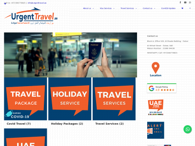 urgenttravel.ae snapshot