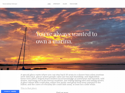 www.marinaforsaletexascoast.com snapshot