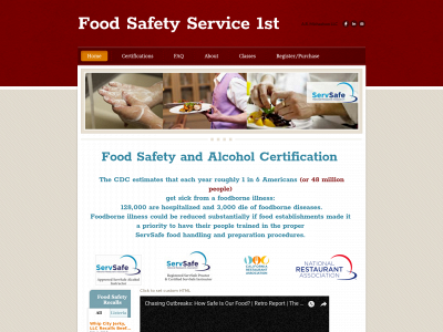 servsafefood1st.com snapshot