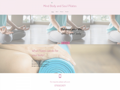 mindbodyandsoulpilates.co.uk snapshot