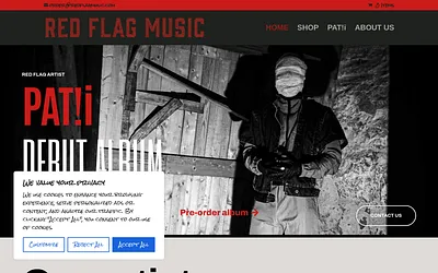 redflagmusic.com snapshot