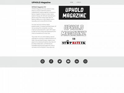 upholdmagazine.uk snapshot