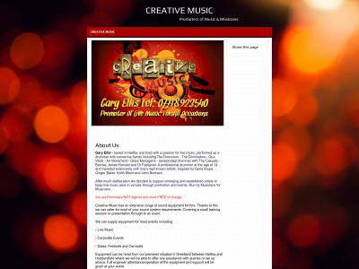 creativemusic.website snapshot