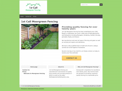 moorgreenfencing.com snapshot