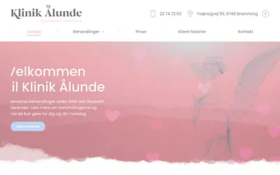 klinikaalunde.dk snapshot
